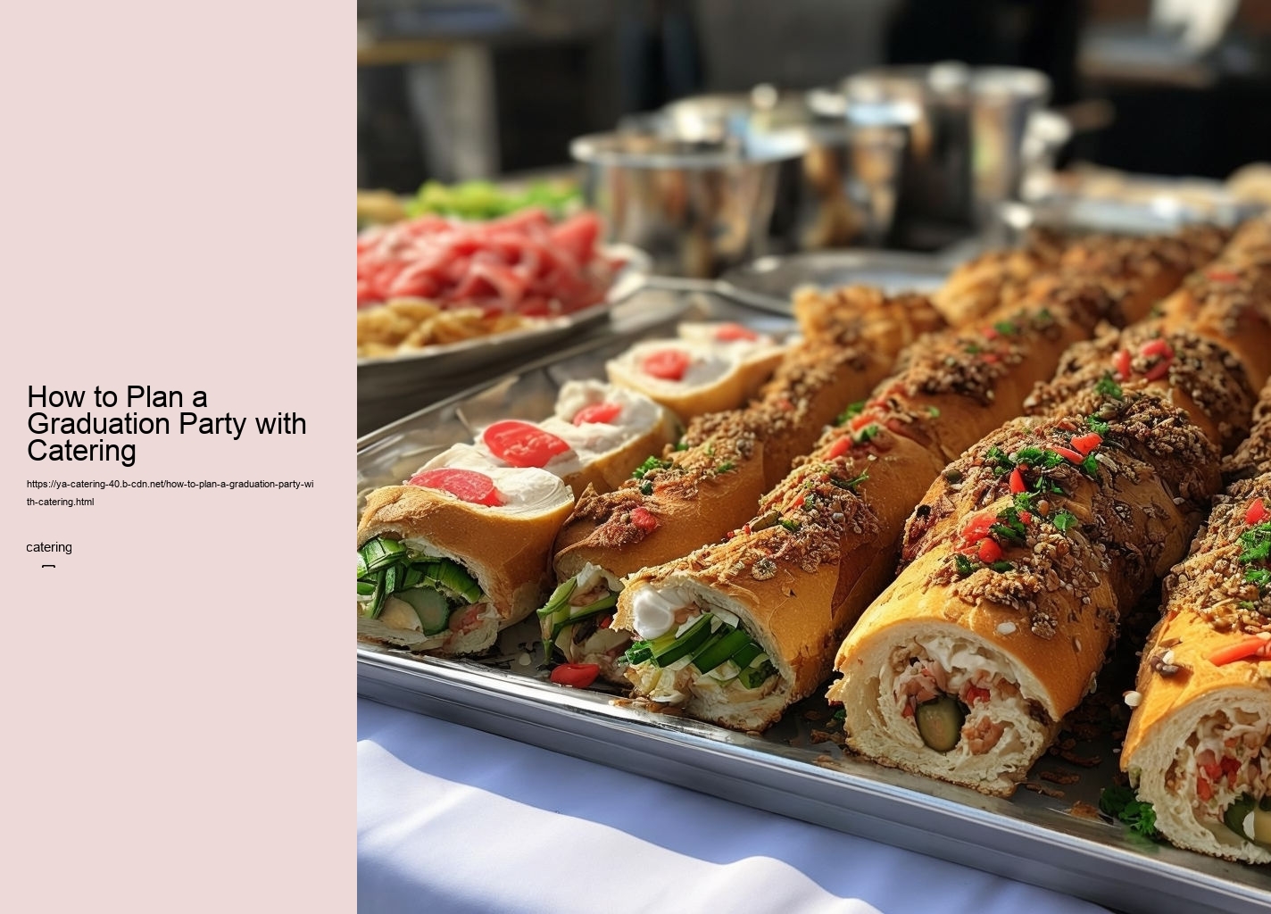 How to Plan a Graduation Party with Catering